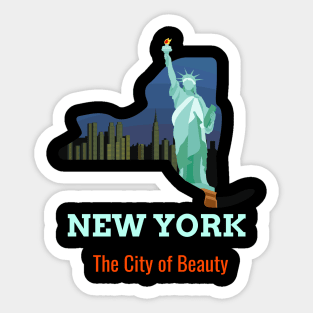 New York city of beauty Sticker